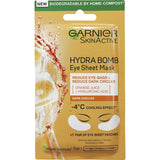 Garnier Hydrabomb Eye Mask with orange extract revitalizes and hydrates eyes, reducing dark circles and puffiness.