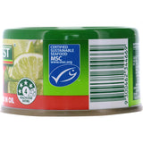 John West Tuna Chunks in Chilli, Lime & Ginger, packed in oil, offering a chunky texture and zesty flavor for versatile dishes.