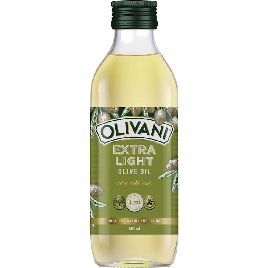 Olivani Olive Oil Extra Light bottle showcasing its delicate flavor, perfect for cooking and healthy meals at Smartfox NZ.