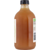 Organic apple cider vinegar in a clear bottle, showcasing its unfiltered quality and health benefits.