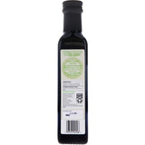 Macro Organic Balsamic Vinegar 4 Leaf in a bottle, showcasing rich flavors from organically grown Modena grapes.