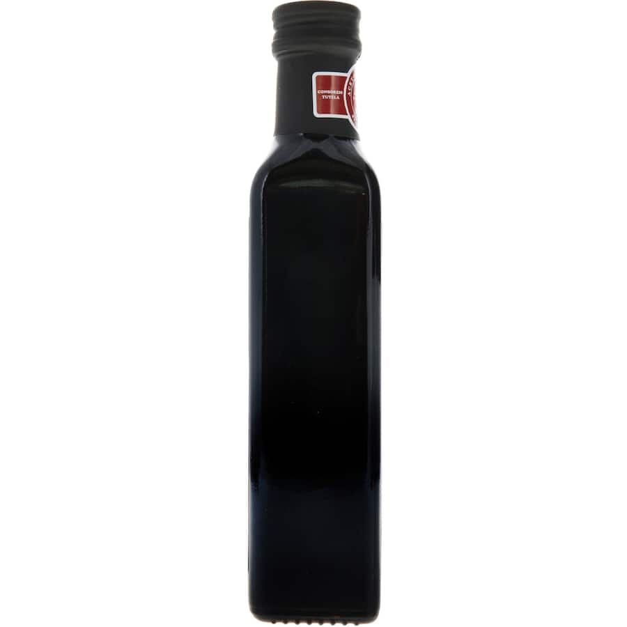 Macro Organic Balsamic Vinegar 4 Leaf, rich in flavor, made from organic Modena grapes for gourmet cooking and dressings.