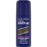 Clairol Root Touch Up Spray in Medium Brown blends effortlessly to cover grey roots, offering a fast, natural finish.