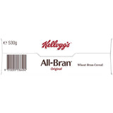 Kellogg's All Bran Cereal Original, a high-fiber cereal packed with wheat bran for digestive health and regularity.