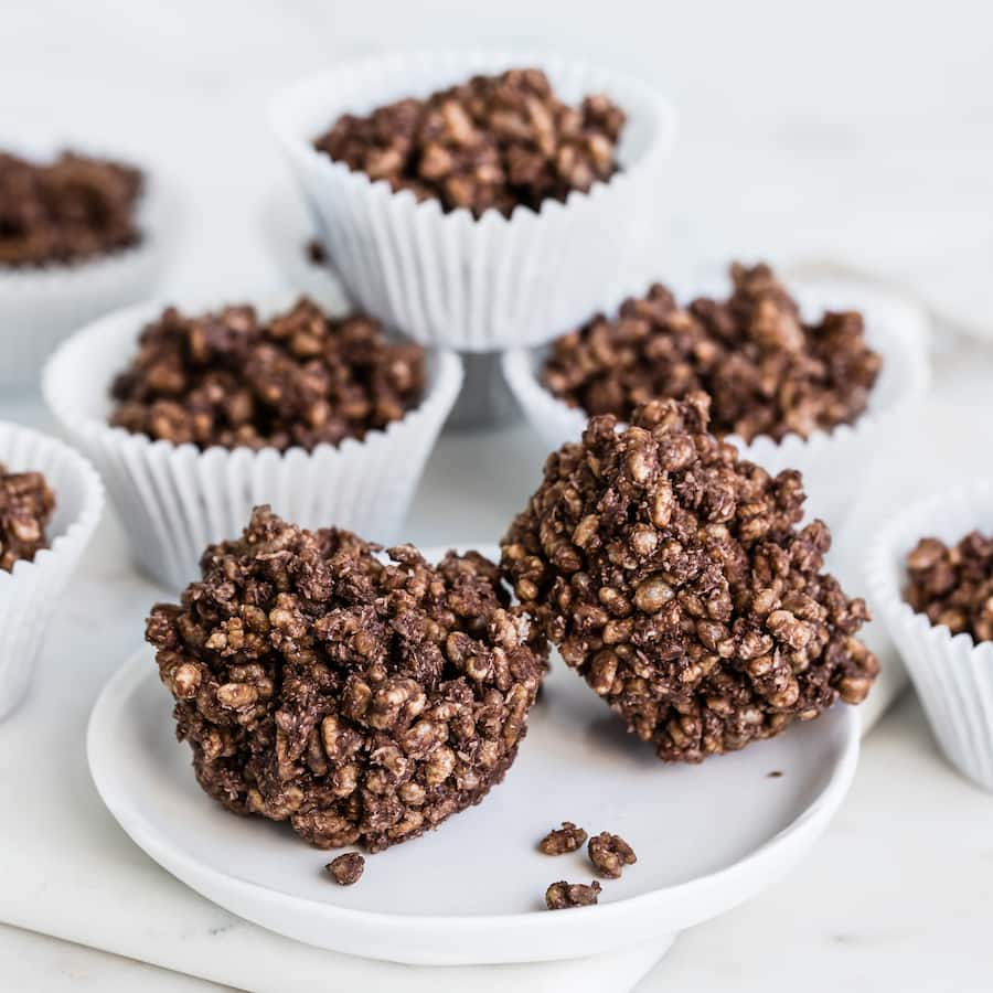 A bowl of Kellogg's Coco Pops cereal, featuring crispy chocolate rice puffs, perfect for a delicious breakfast or snack.