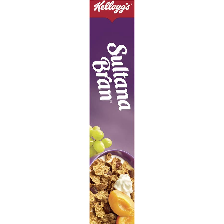 Kellogg's Sultana Bran cereal combines crunchy malty flakes and sweet sultanas for a fiber-rich, delicious breakfast.