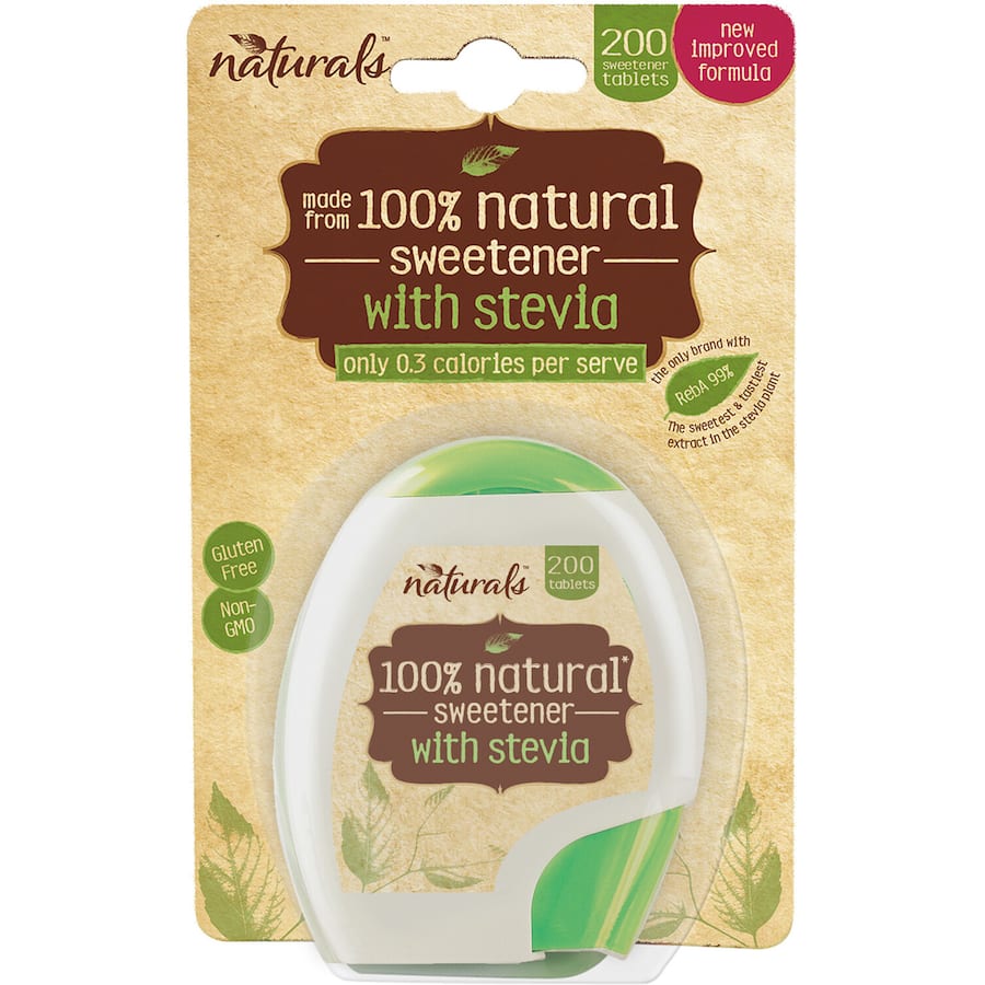 Naturals Sugar Substitute Stevia: zero-calorie sweetener tablets for guilt-free coffee, tea, and recipes with natural sweetness.