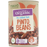 Organic Pinto Beans with No Added Salt, rich in protein and fiber, perfect for nutritious meals and versatile recipes.