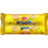 Griffins Krispies Coconut Biscuits with real coconut, offering a sweet crunchy treat in two fresh sealed packs.