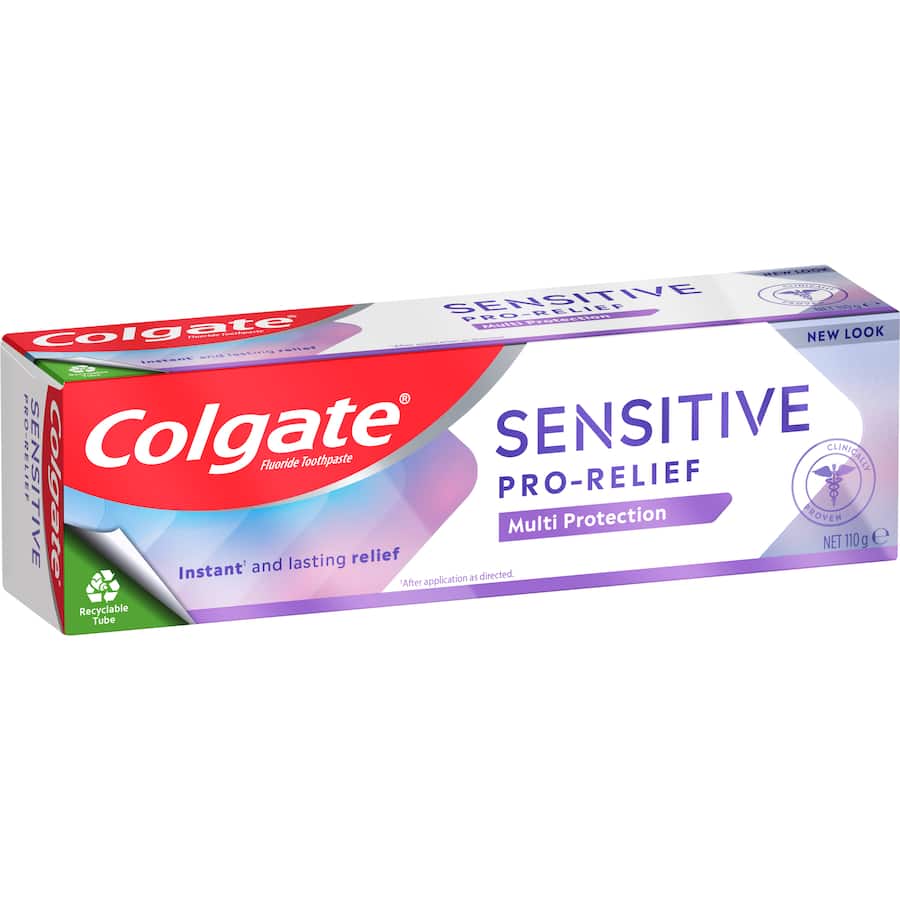 Colgate Sensitive Toothpaste Pro Relief offers instant relief for sensitive teeth with a protective pro-argin formula.