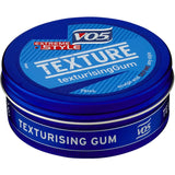 Vo5 Extreme Style Texturising Gum for tousled, textured hairstyles with long-lasting, extra firm hold for all hair types.