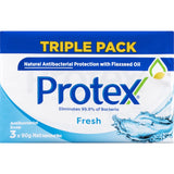 Protex Antibacterial Bar Soap Fresh Value Pack, providing powerful antibacterial protection and long-lasting freshness for daily hygiene.