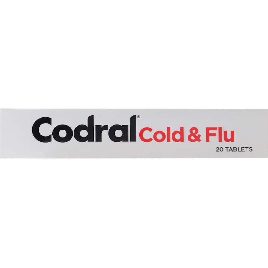 Codral Relief Plus Cold Remedy Decongestant tablets for fast relief from cold symptoms, headaches, fever, and nasal congestion.