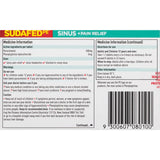 Sudafed PE Cold Remedy tablets provide non-drowsy relief for sinus pain, headaches, and nasal congestion, gluten and lactose-free.