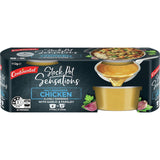 Salt-reduced chicken stock pots for flavorful, homemade-style cooking without artificial additives; each pot makes 2 cups.