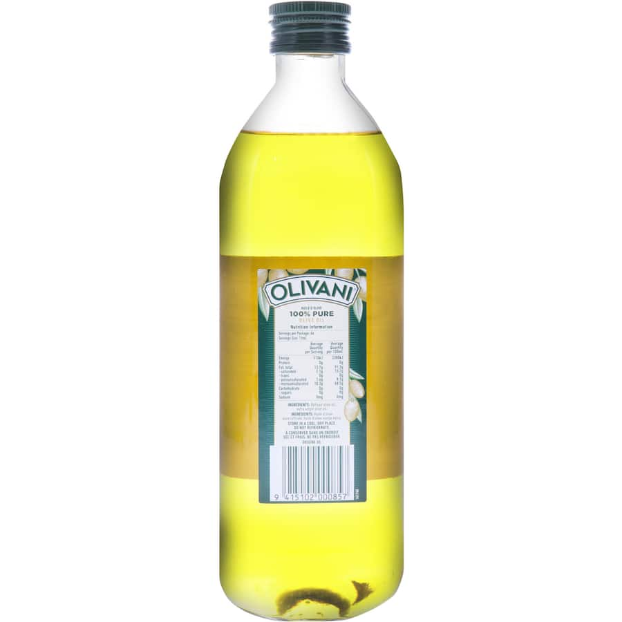 Olivani Olive Oil Pure bottle featuring premium cold-pressed extra virgin olive oil rich in antioxidants and healthy fats.