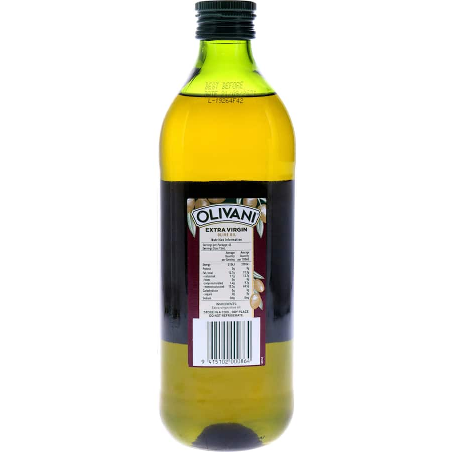 Olivani Extra Virgin Olive Oil bottle, showcasing its premium quality and rich flavor for culinary delights.