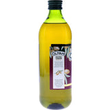 Bottled Olivani Extra Virgin Olive Oil, cold-pressed, ideal for drizzling and enhancing flavors in dishes.