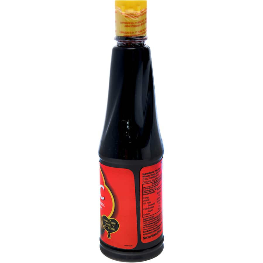 Bottle of Abc Sweet Soy Sauce Kecap Manis, a flavorful Indonesian condiment for enhancing dishes with sweet and savory taste.