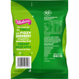 Fabulicious Green Apple Sherbert Fizz, a fizzy candy treat bursting with refreshing green apple flavor in every bite.