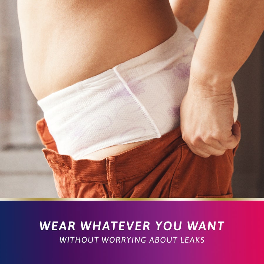 TENA Women’s Continence Pants: stylish low-waist incontinence underwear offering discreet, comfortable, and reliable protection.