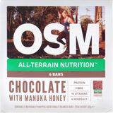 One Square Meal Protein Bars with milk chocolate and Manuka honey, high in protein, low in sugar, gluten-free snack.