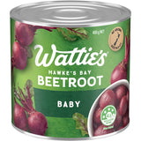 Wattie's Beetroot Baby - vibrant, nutritious canned beetroots without preservatives, perfect for salads and quick snacks.