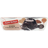 Aunt Betty's Dark Chocolate Steamed Pudding, rich sponge in dark sauce, perfect dessert with ice cream or cream.