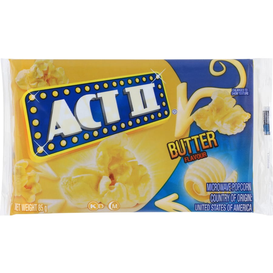 Act II Microwave Popcorn Butter: fluffy, buttery microwave popcorn for perfect movie nights at home, ready in minutes.