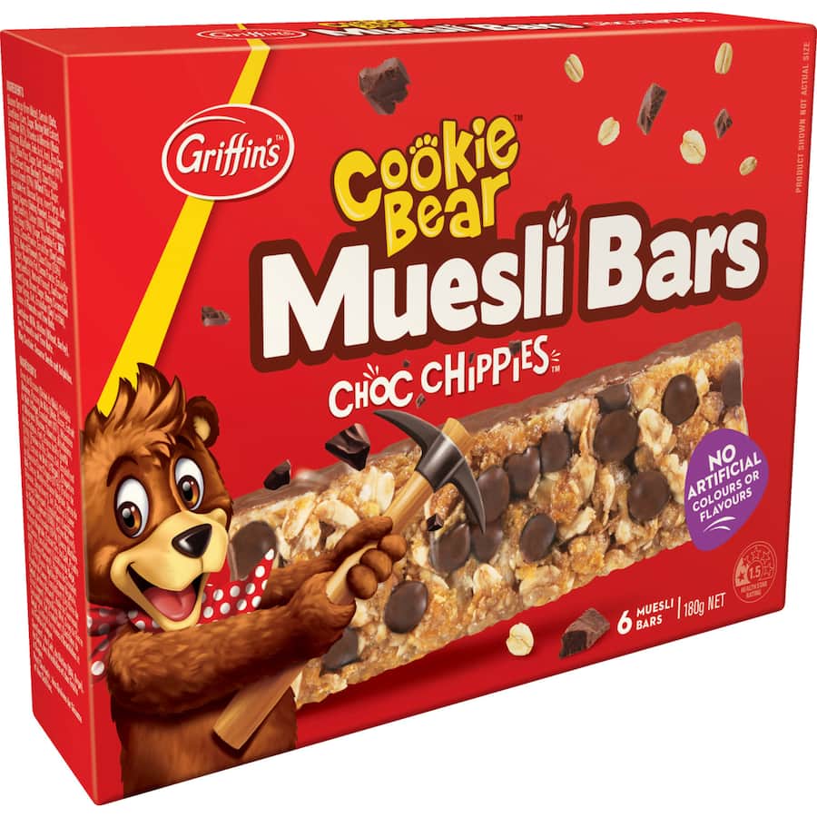 Griffin's Muesli Bars Choc Chippie 6pk 180g