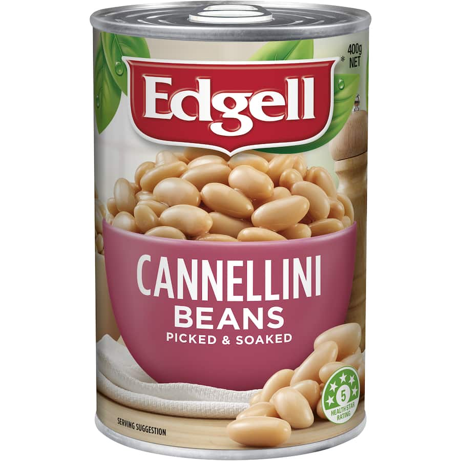 Edgell Cannellini Beans - protein-packed, high-fibre beans ideal for enriching salads, stews, and casseroles.