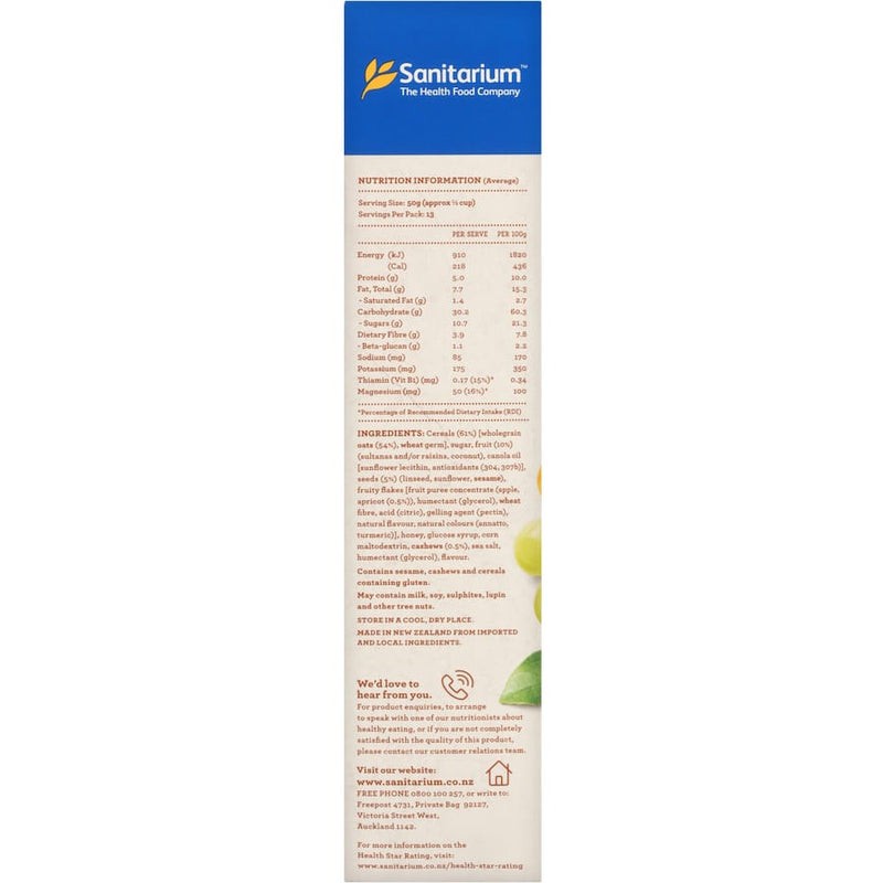 Sanitarium Muesli Tosted Golden Oats & Fruit