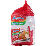 Indomie Hot & Spicy Instant Noodles 5-pack, quick and flavorful meal option for spice enthusiasts.