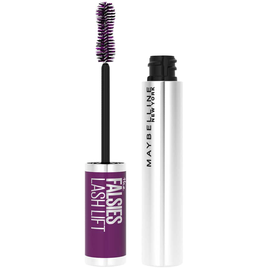 Maybelline The Falsies Lash Lift Mascara in Blackest Black creates dramatic volume and lift for stunning, defined lashes.