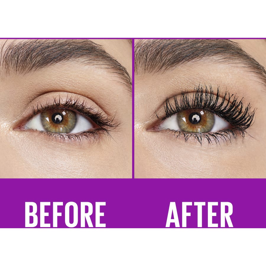 Maybelline The Falsies Lash Lift Mascara in Blackest Black offers voluminous, lifted lashes with a clump-free, long-lasting formula.