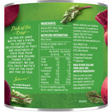 Sliced Wattie's Beetroot with no added salt, ideal for burgers, salads, or dips, boasting 2.5 vegetable serves per can.