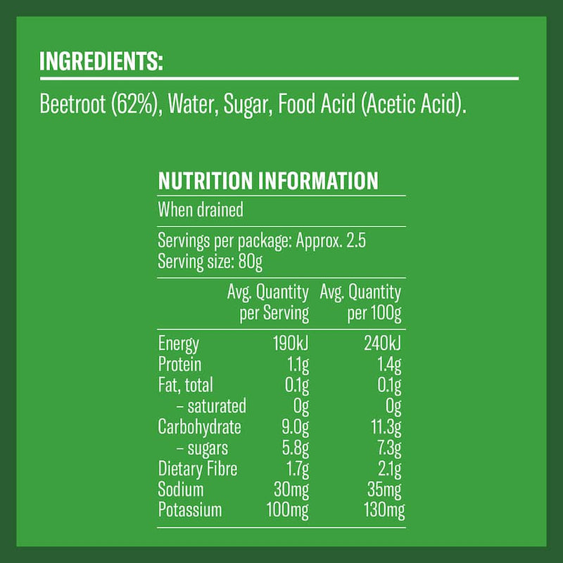 Wattie's Beetroot Sliced With No Added Salt