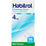 Mint-flavored Habitrol Quit Smoking Gum 4mg helps manage cravings and withdrawal symptoms for a smoke-free journey.