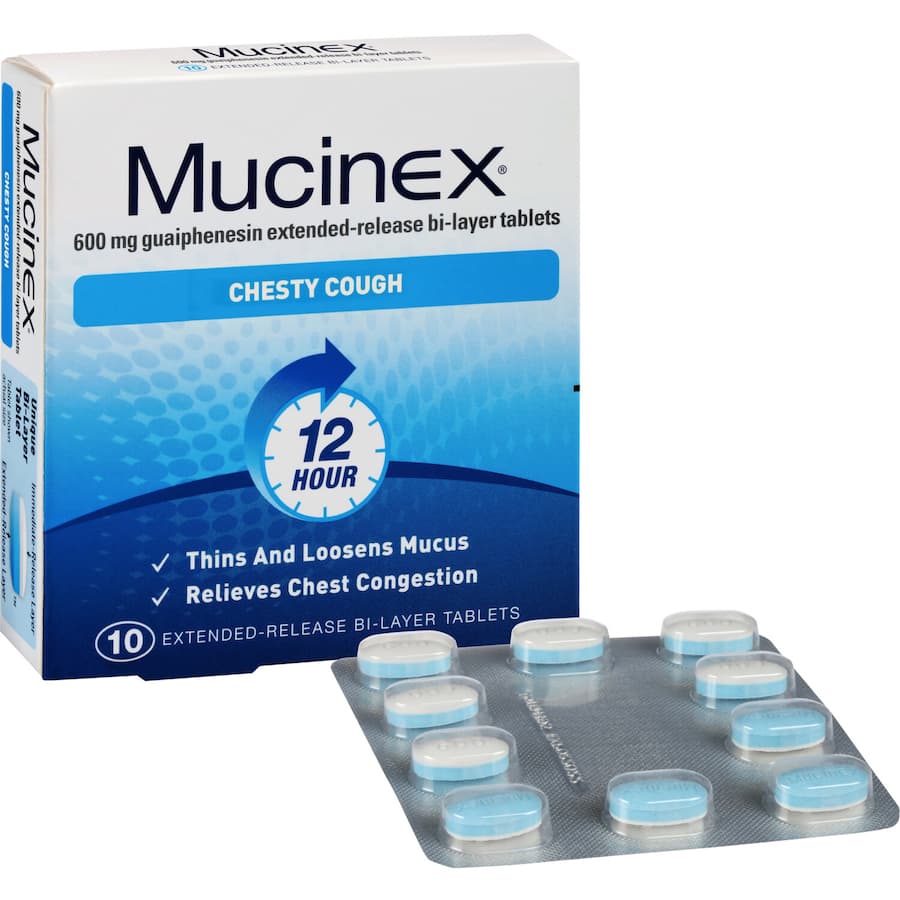 Mucinex Chesty Cough Fast Effective Tablets 10pack