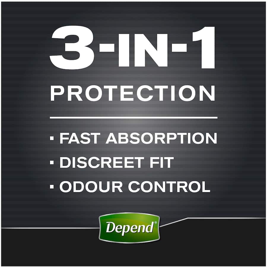 Depend Real Fit Underwear Mens Continence Pants Medium 8pack