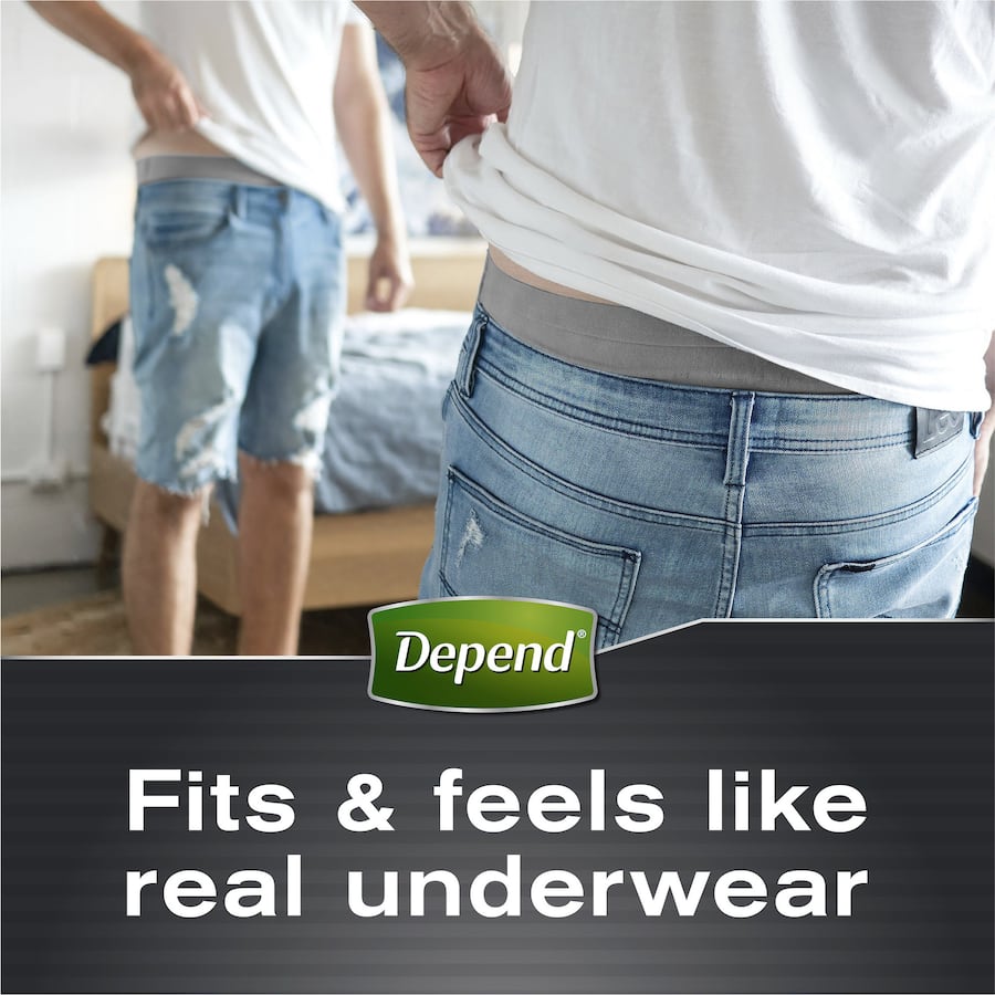 Depend Real Fit Underwear Mens Continence Pants Large