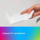 U by Kotex Ultra Thin Pads Regular with rapid-dry core, grooves for leak protection, and flexible wings for comfort.