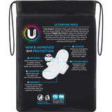 U by Kotex Ultra Thin Pads Regular offer discreet, comfortable protection with rapid-dry core and secure wings for medium flow days.
