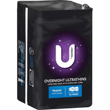 U By Kotex Ultra Thin Overnight Pads with Wings offer maximum absorbency, rapid-dry core, and extra coverage for comfort and protection.