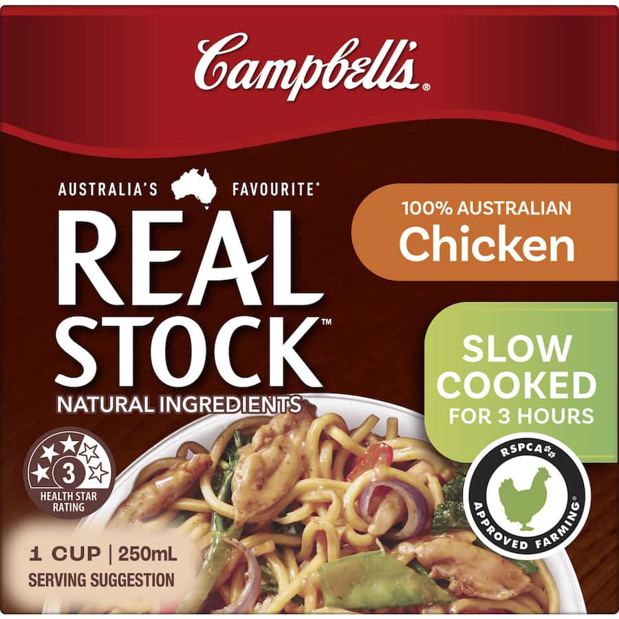 Campbells Real Stock Chicken Stock Liquid Carton 250mL