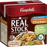 Campbells Real Stock Chicken Stock Liquid Salt Reduced Carton 250mL