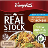 Campbells Real Stock Chicken Stock Liquid Salt Reduced Carton 250mL