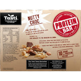 Chewy Nutty Choc protein bars with nuts and chocolate, offering 10g protein for energy and satisfying snacks.