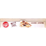 Nutty Choc muesli bar featuring crunchy nuts and rich chocolate, packed with 10g protein for a nutritious snack.