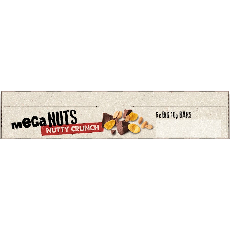 Tasti Mega Nuts Nut Bars featuring a nutty crunch, perfect for a nutritious energy boost with protein-rich ingredients.